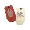 thumbnail image 1 of Harley-Davidson Baby Girls' 2Pack Rib Bodysuit Creeper Set-Orange/Cream (12/18M), Harley Davidson, 1 of 2