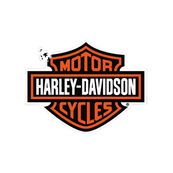 Harley-Davidson Bar & Shield Logo Shaped Puzzle - 571 Pieces, 24.5 x 19 inches, Harley Davidson
