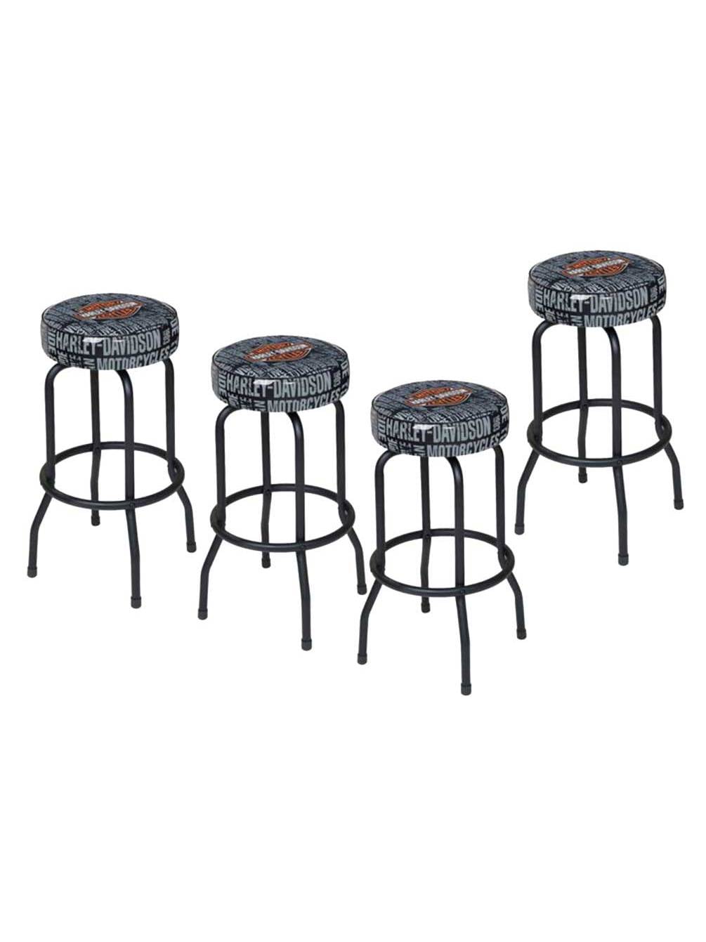HarleyDavidson Bar & Shield Repeat Bar Stool HDL12127, SET OF 4