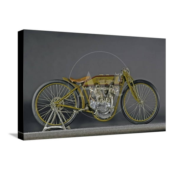 Harley Davidson Board track racer 1921, Stretched Canvas Wall Art by Simon Clay Sold by Art.Com