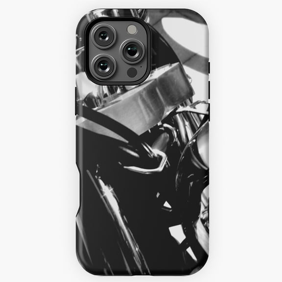Harley Davidson Chrome Engine Art Phone Case for iPhone 16 15 14 13 12 11 Pro Max