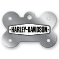 thumbnail image 1 of Harley-Davidson Chrome Stones Diva Pet ID Tag - Large Bone, 1 of 3