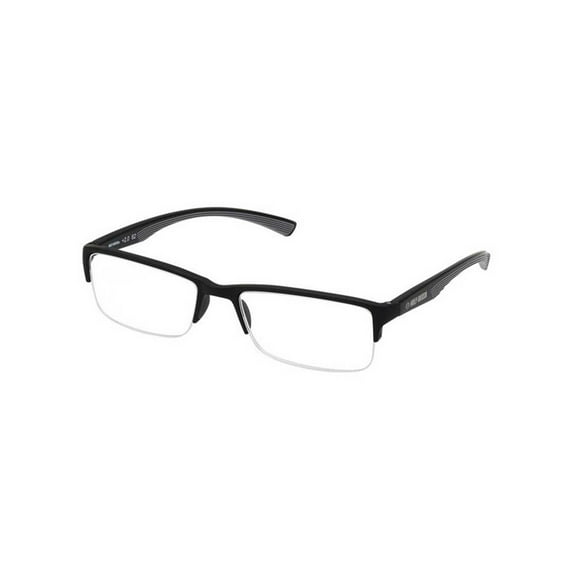 Harley-Davidson Classic Plastic Rectangular Fashion Readers, Black - 2.00 Power, Harley Davidson