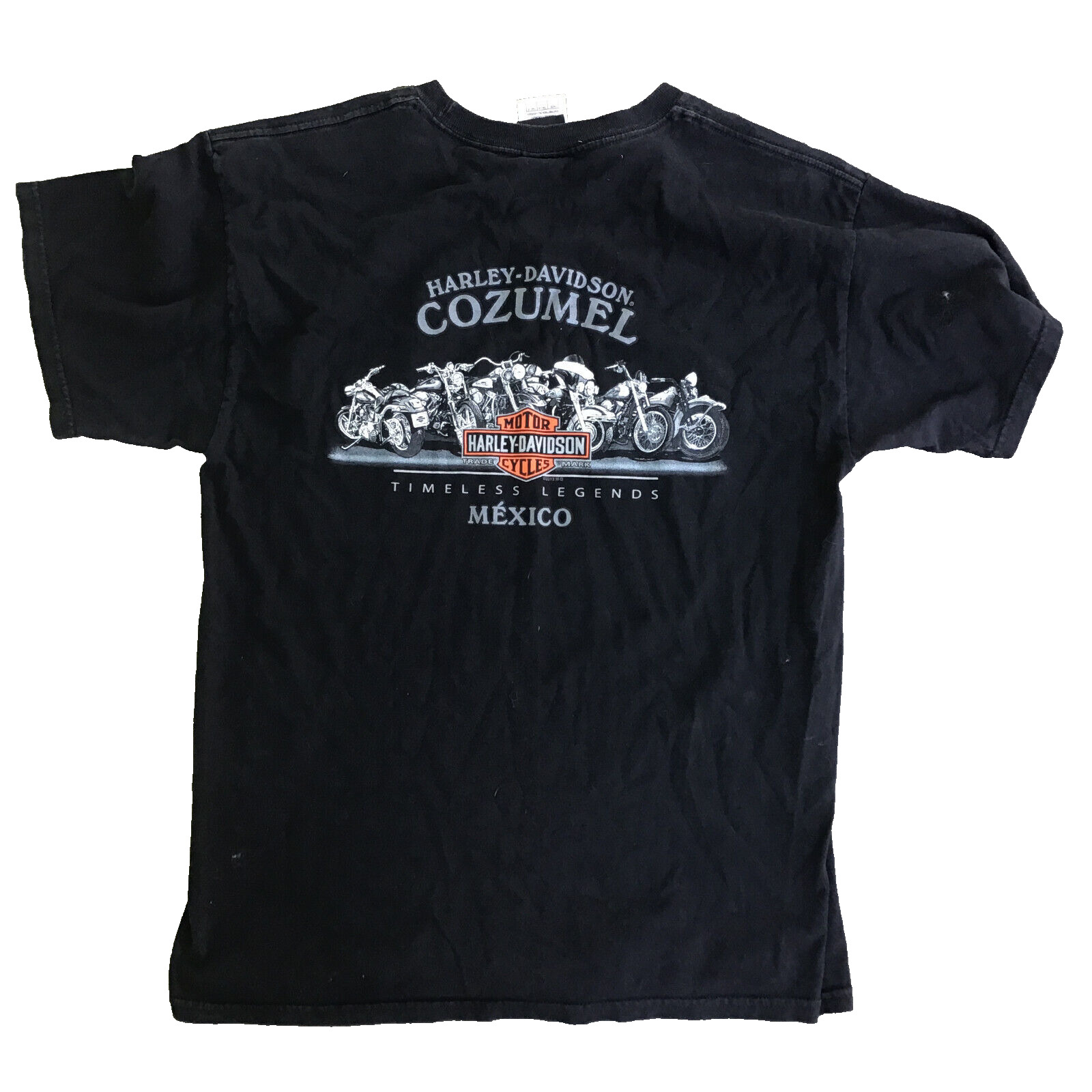 Harley Davidson Cozumel Mexico Large Men Timeless Legend Stratman