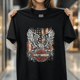 thumbnail image 1 of Harley-Davidson Custom Freedom Motorcycle Rider American Classic Brand Unisex T-Shirt V17335, S - 5XL, 1 of 2
