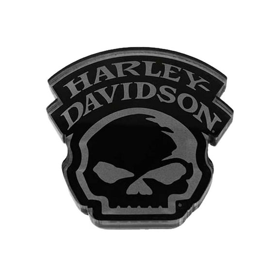 Harley-Davidson Cut-Out Willie G Skull Hard Acrylic Magnet - 3 x 2.75 inches, Harley Davidson