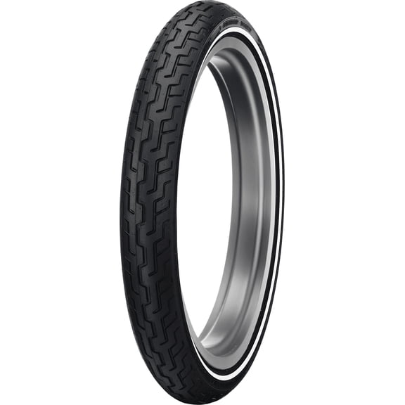 Harley Davidson D402 Whitewall Front Tire (Medium Whitewall / MH90-21)