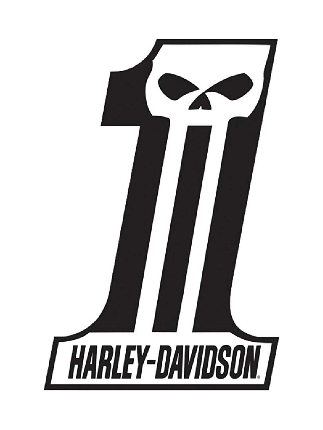 Harley-Davidson® Patriotic Number One (1) Tin Metal Sign 12 x 18 Inch  2010191 - Wisconsin Harley-Davidson