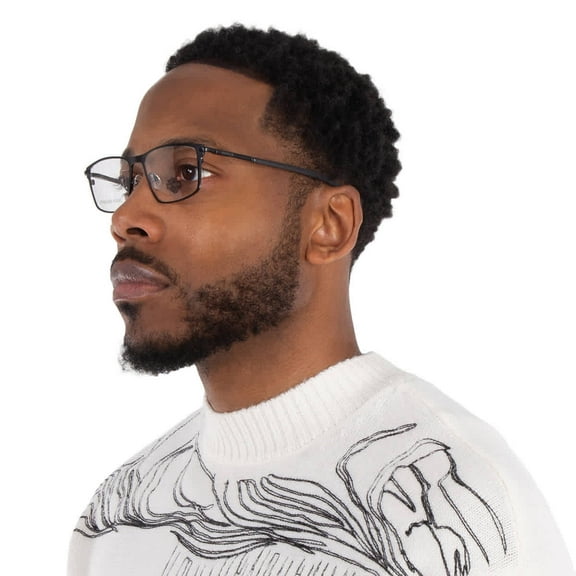 Harley Davidson Demo Rectangular Men's Eyeglasses HD0978 002 55