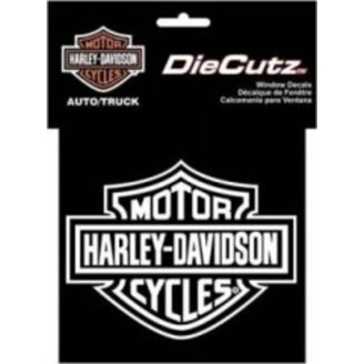 Rotten Heart Harley Decal Vinyl Sticker - White, 5.5x3.6 Inches, For Car, Truck, Laptop, Or Wall