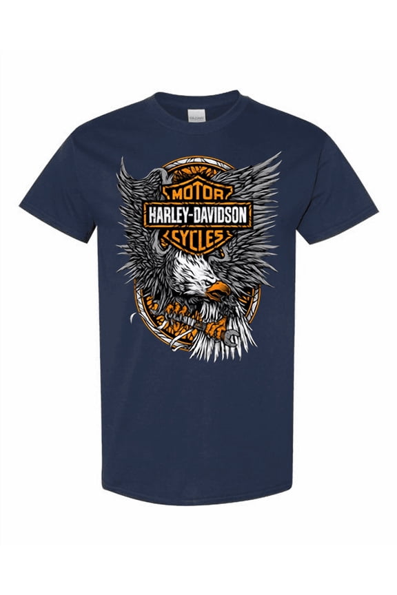 Harley-Davidson Eagle Wrench T-Shirt – Vintage Biker Mechanic Graphic Tee for Men – American Motorcycle Shirt
