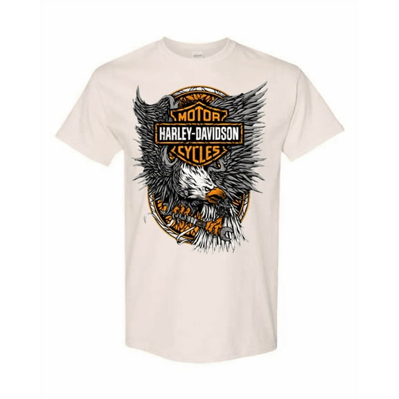 Harley-Davidson Eagle Wrench T-Shirt – Vintage Biker Mechanic Graphic Tee for Men – American Motorcycle Shirt