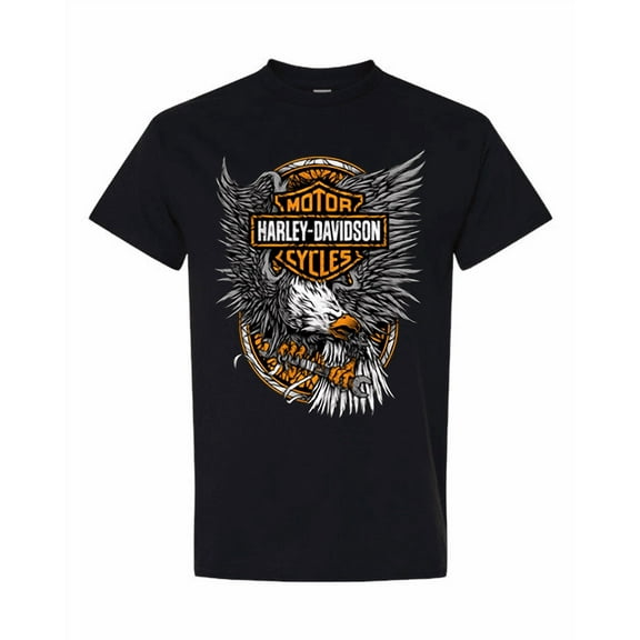 Harley-Davidson Eagle Wrench T-Shirt – Vintage Biker Mechanic Graphic Tee for Men – American Motorcycle Shirt