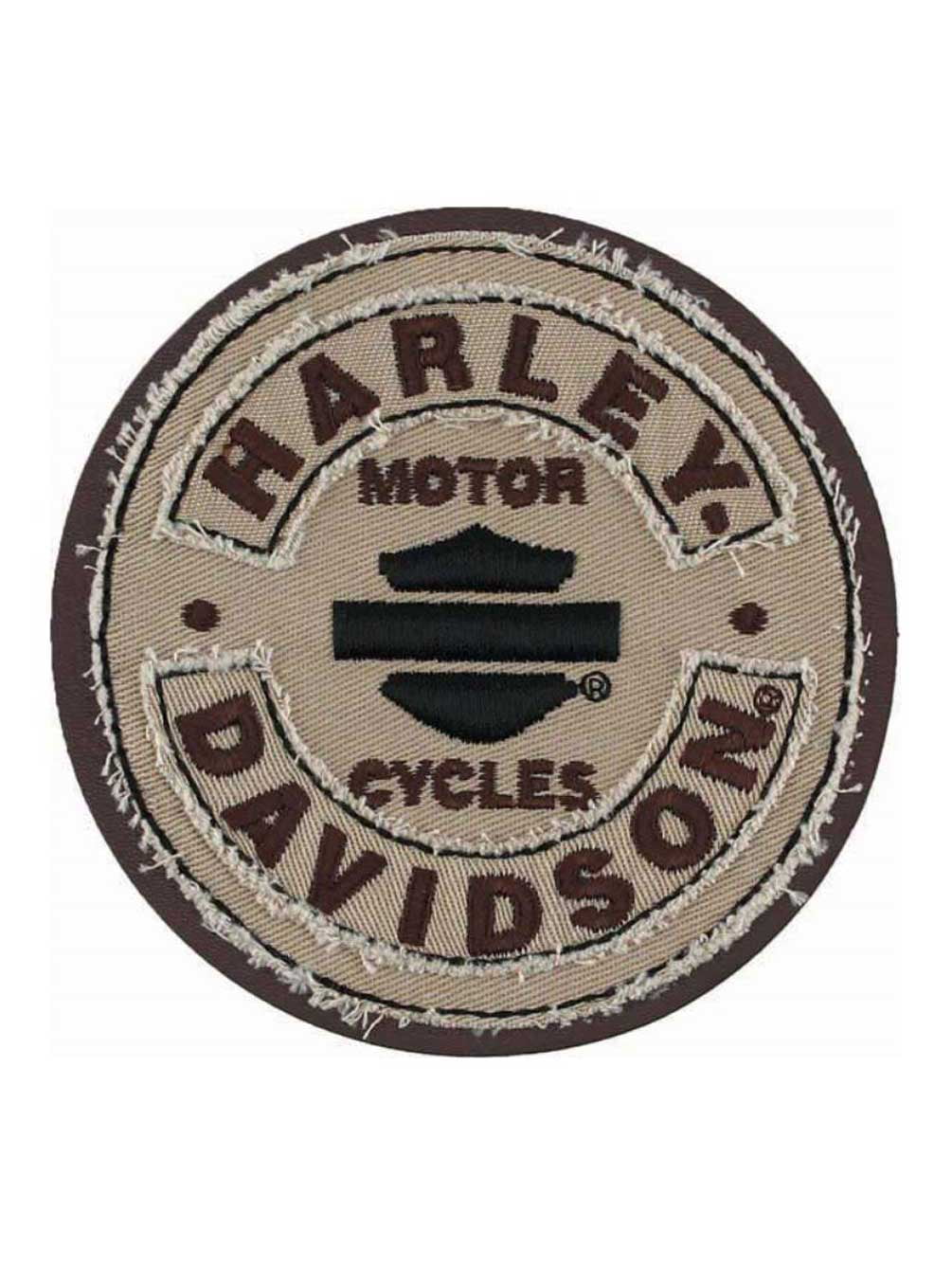 Harley-Davidson Embroidered Edgy Emblem Patch, 8 x 6, Black & Burgundy EM321364, Size: Large, BlackBurgundy