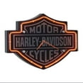 thumbnail image 1 of Harley-Davidson Etched Bar & Shield Shaped Neon Clock, Orange Neon HDL-16651, Harley Davidson, 1 of 2