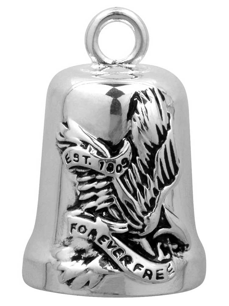 Motorcycle Bells Guardian For Men Harley-Davidson Guardian Ride Bell - Black &amp; Chrome Edge Bell With Bar &amp; Shield Logo For Motorcycles Harley Davidson Ride Bell