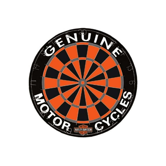 Harley-Davidson Genuine Competition Dartboard w/ Harley Colors - 18 in. 61976, Harley Davidson