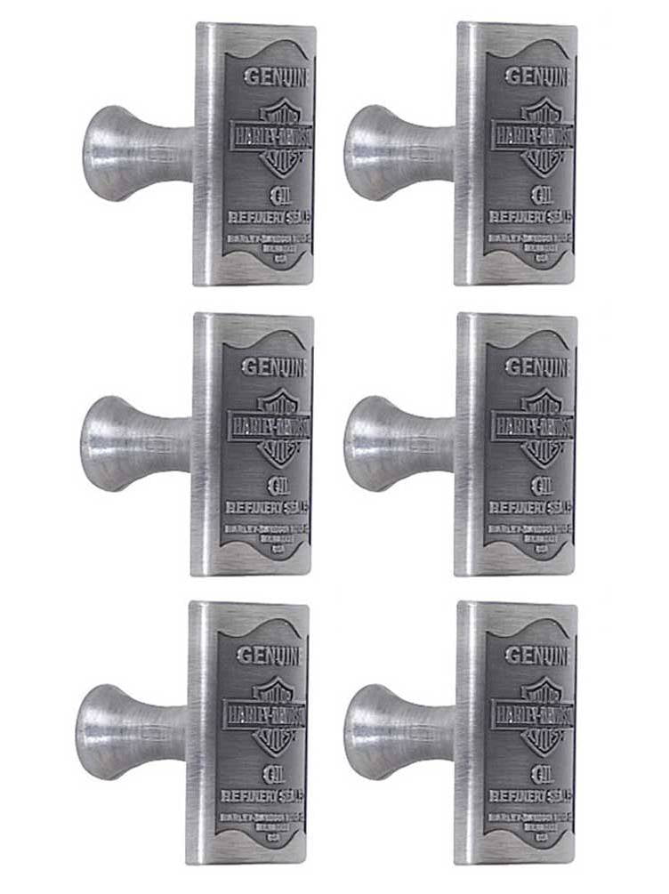 Harley-Davidson Genuine Oil Can Knob HDL-10112, Set of 6 Knobs, Harley Davidson