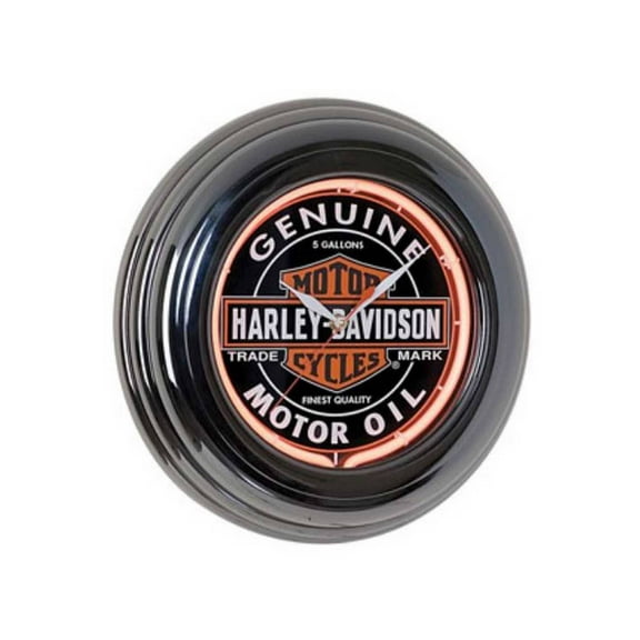 Harley-Davidson Genuine Oil Can Orange Neon Clock HDL-16617, Harley Davidson