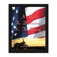 thumbnail image 1 of Harley Davidson Gifts for Men and Women, Patriotic Harley Accessories, Harley Davidson Wedding Gifts, Sunset American Flag for Harley Riders, "It's Not the Destination" Unique Motorcycle Decor, 2122, 1 of 4