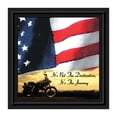 thumbnail image 1 of Harley Davidson Gifts for Men and Women, Patriotic Harley Accessories, Harley Davidson Wedding Gifts, Sunset American Flag for Harley Riders, "It's Not the Destination" Unique Motorcycle Decor, 8554, 1 of 4