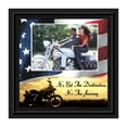 thumbnail image 1 of Harley Davidson Gifts for Men and Women, Patriotic Harley Accessories, Harley Davidson Wedding Gifts, Sunset American Flag for Harley Riders, "It's Not the Destination" Unique Motorcycle Decor, 9754, 1 of 4