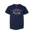 thumbnail image 1 of Harley-Davidson Girl's Colorful Heart Short Sleeve Toddler Tee, Navy (5/6T), Harley Davidson, 1 of 2