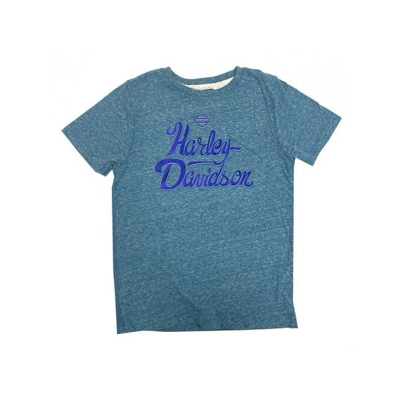 Harley-Davidson Girl's Compose Short Sleeve Toddler Tee - Vintage Turquoise (3T), Harley Davidson