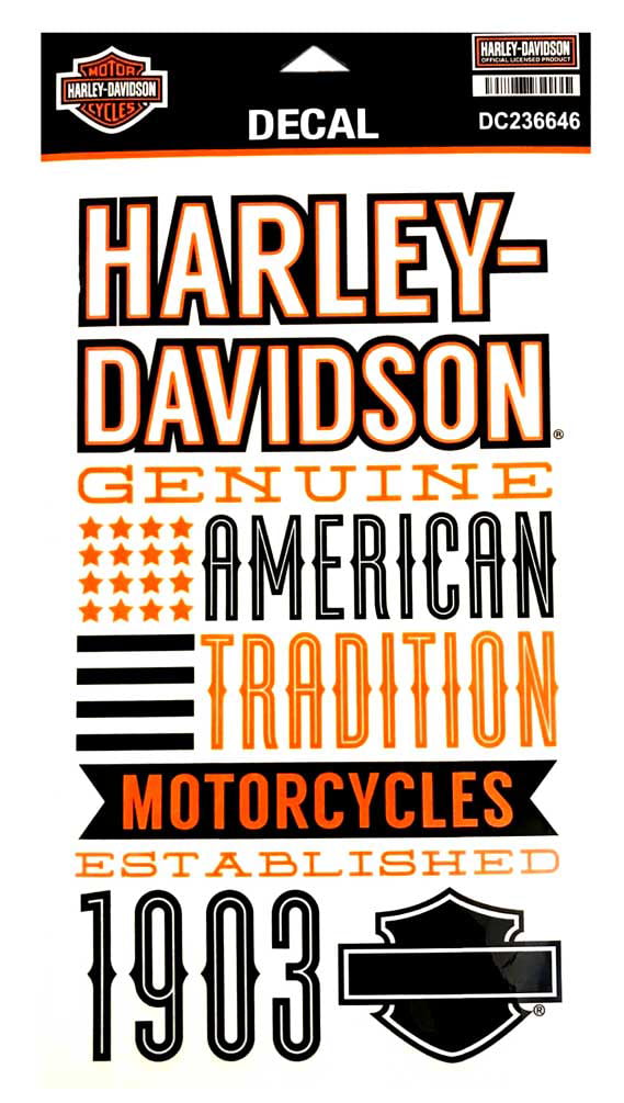 Motorcycle Nails Harley Davidson Water Decals