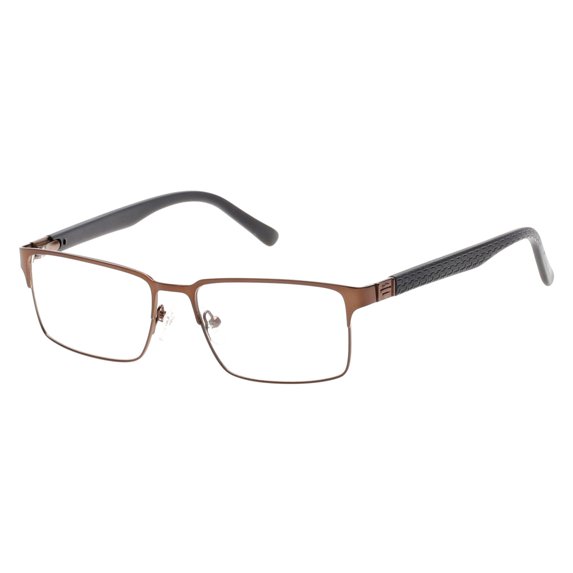 Harley Davidson HD0716 Full Rim Geometric Shiny Dark Brown Eyeglasses