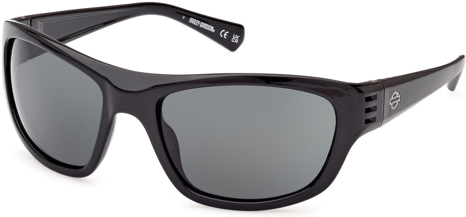 Harley Davidson HD0982X 01R Men's Shiny Black Plastic Sunglasses