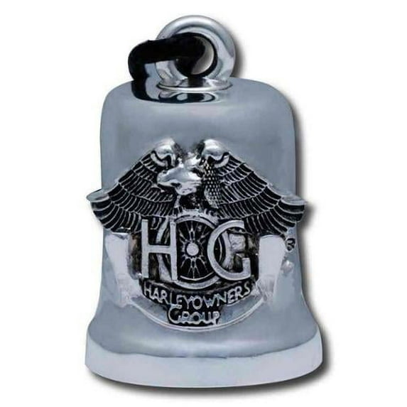Harley-Davidson HOG Emblem Ride Bell, Durable Zinc, Silver HRB068, Harley Davidson