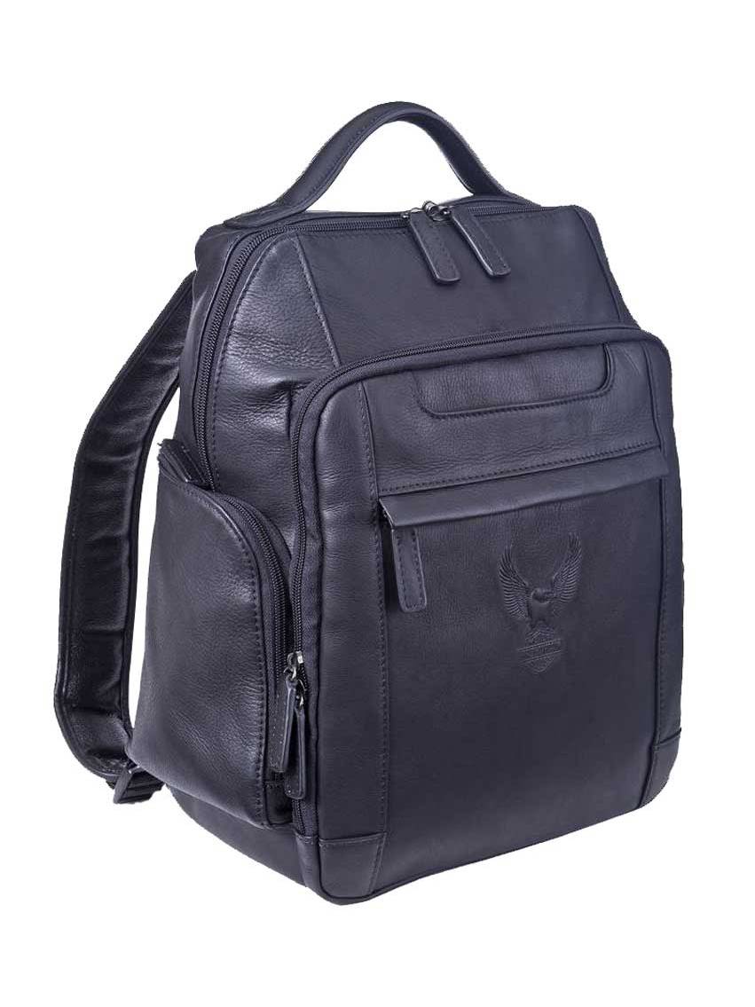 HarleyDavidson Leather Backpack, Eagle Bar & Shield, Small Deluxe