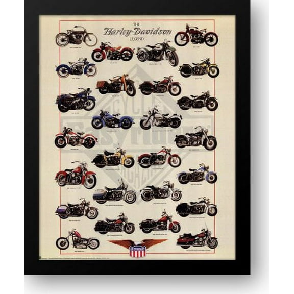 Harley Davidson Legend 20x24 Framed Art Print