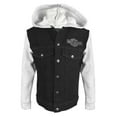 thumbnail image 1 of Harley-Davidson Little Boys' B&S Logo Denim Fleece Toddler Jacket - Black (4/5T), Harley Davidson, 1 of 2