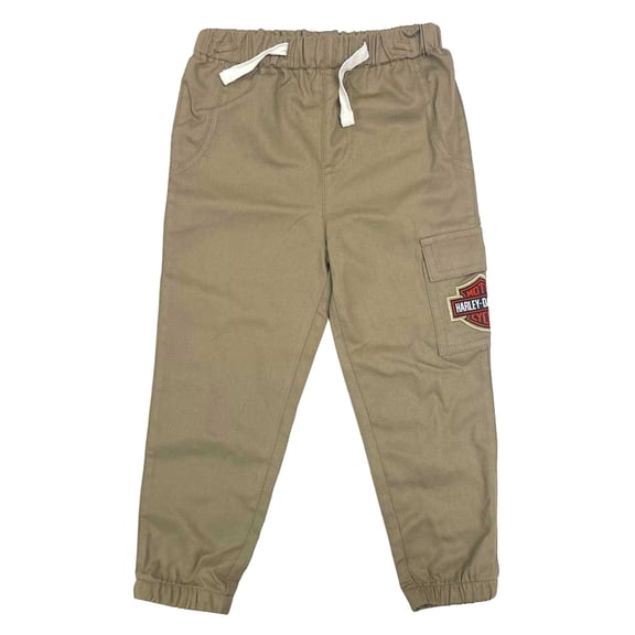 Harley-Davidson Little Boys' Bar & Shield Brushed Twill Cargo Pants (4/5T), Harley Davidson