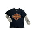 thumbnail image 1 of Harley-Davidson Little Boys' Bar & Shield Logo Mesh Tattoo Long Sleeve Tee (2T), Harley Davidson, 1 of 2