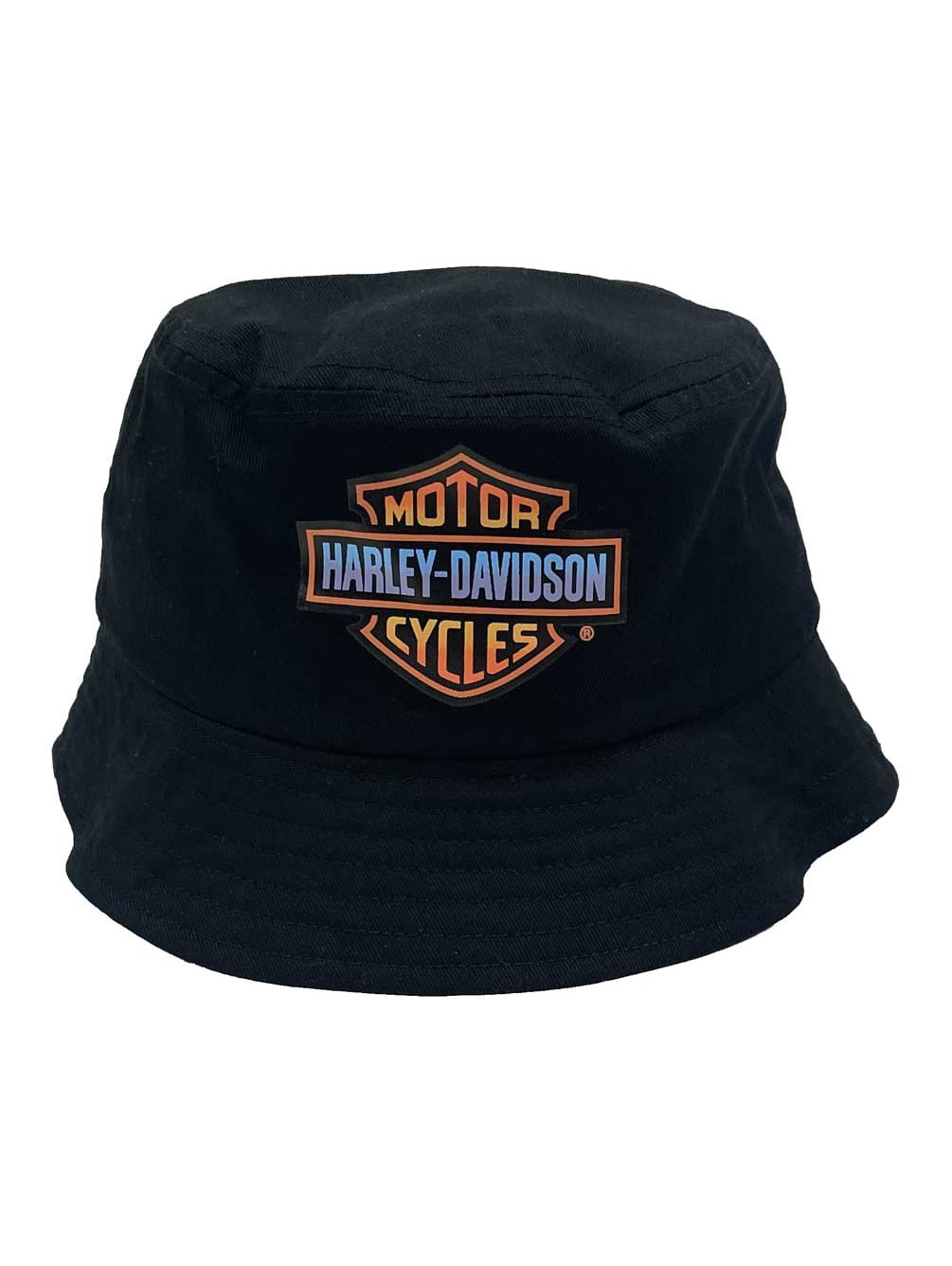 Harley-Davidson Little Boys' Bar & Shield Logo Twill Bucket Hat, Black, Harley Davidson