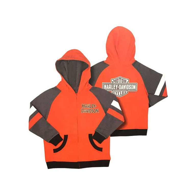 Harley davidson hotsell orange hoodie