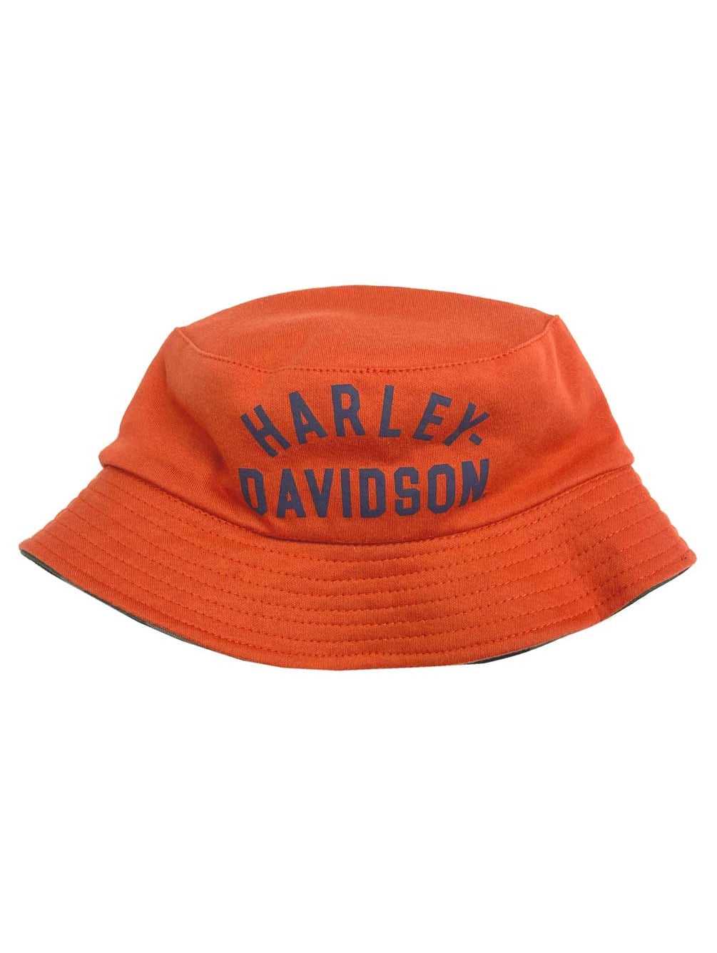 Harley-Davidson Little Boys' H-D Logo Reversible Bucket Hat - Orange/Camo,  Harley Davidson