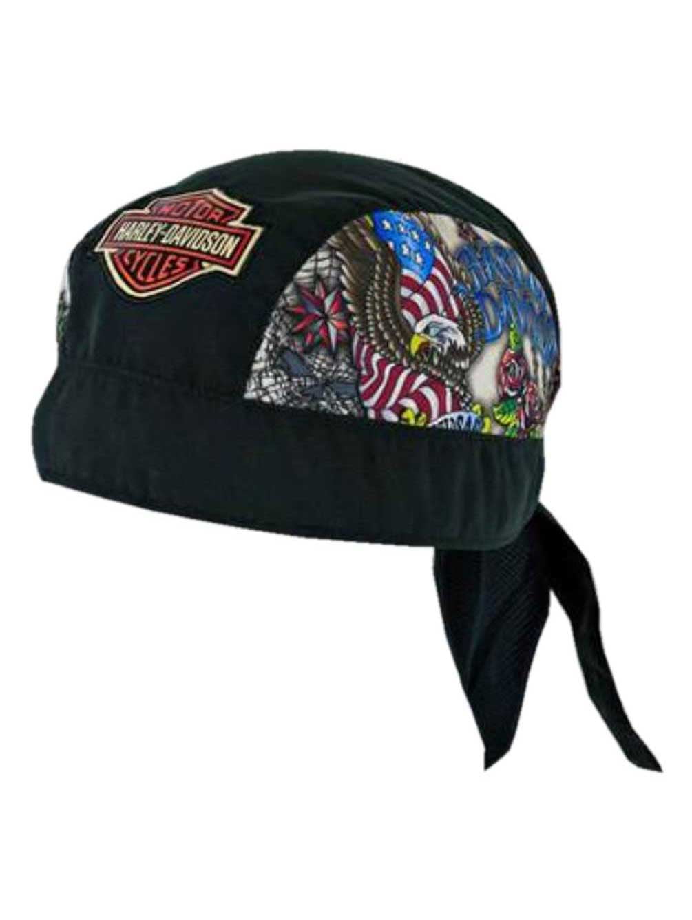 HarleyDavidson Little Boys' Microfiber Bar & Shield Doo Rag Black