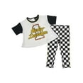 thumbnail image 1 of Harley-Davidson Little Girls' 2 Piece Toddler Racing Knit Tee & Pant Set (4/5T), Harley Davidson, 1 of 1