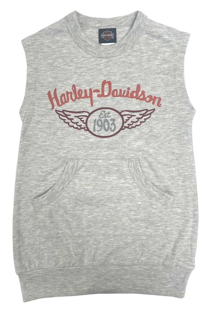 Harley-Davidson Little Girls' Pullover Crew-Neck Sweatshirt Dress ...
