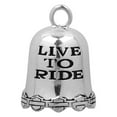 thumbnail image 1 of Harley-Davidson Live To Ride, Ride To Live Ride Bell, Durable Zinc HRB028, Harley Davidson, 1 of 3