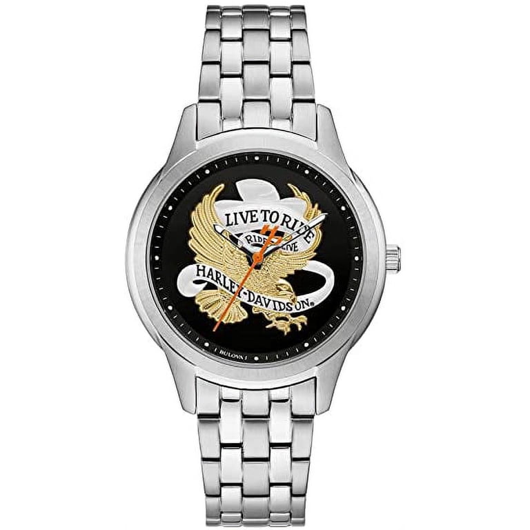 Harley-Davidson Live to Ride Eagle Stainless Steel Ladies Watch