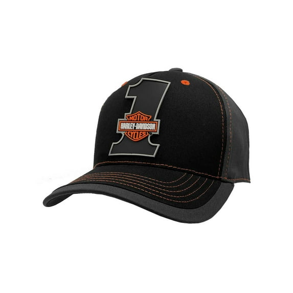 Harley-Davidson Men's #1 Bar & Shield Colorblocked Baseball Cap, Harley Davidson