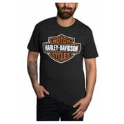 Harley-Davidson Mens B&S Vintage Poly-Blend Short Sleeve Crew T-Shirt 3XL, Harley Davidson