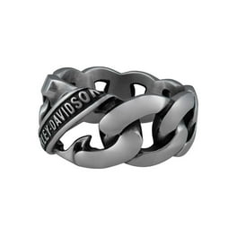 ◆Harley Davidson◆Industrial リング 送料込 Harley-Davidson Men's Western HD Band Ring, Antique