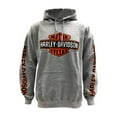 thumbnail image 1 of Harley-Davidson Men's Bar & Shield Logo Pullover Hooded Sweatshirt, Gray (4XL), Harley Davidson, 1 of 2