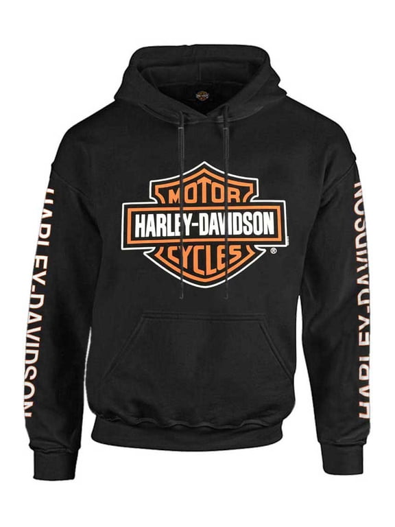 Men's Bar & Shield Logo Pullover Hoodie - Black 30297503 (3XL), Harley Davidson